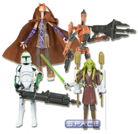 4er Komplettsatz : Clone Wars Wave 5 (Star Wars)