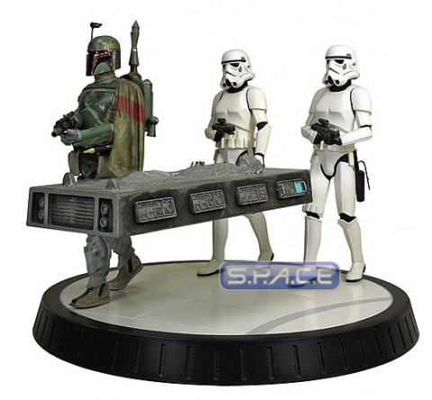 Boba Fett with Han in Carbonite Statue (Star Wars)