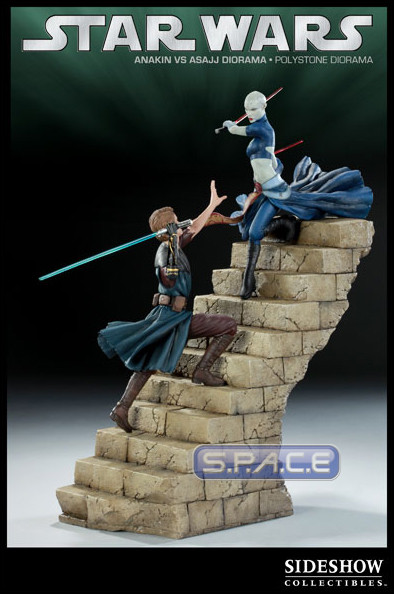 Anakin vs. Asajj Diorama (Clone Wars)