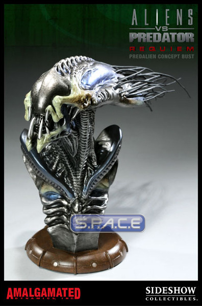 Sideshow PredAlien Concept Bust Alien Vs Predator Brown Box Shipper RARE LE  #29