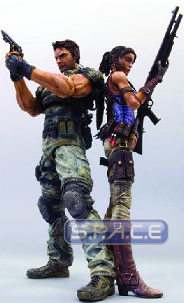 Play Arts Chris Redfield and Sheva Alomar (Resident Evil 5)