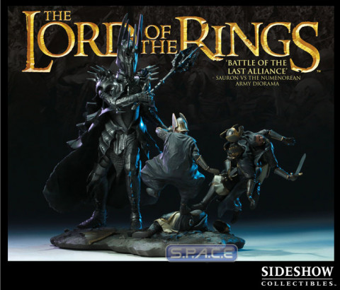 Sauron vs. Numenorean Army - Battle of the Last Alliance Diorama (The Lord of the Rings)