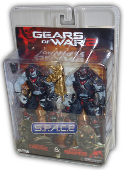 Locust Drone and Locust Sniper 2-Pack (Gears of War 2)