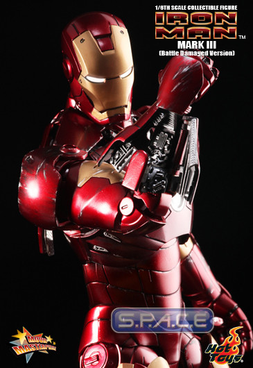 1/6 Scale Iron Man Mark III Battle Damaged Movie Masterpiece