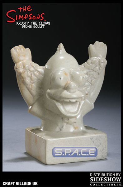 Krusty the Clown Stone Sculpt Collectible Statue (Simpsons)