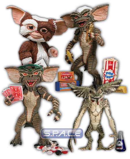 4er Komplettsatz: Gremlins