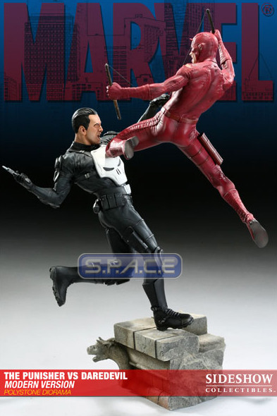 The Punisher vs. Daredevil Modern Version Diorama (Marvel)