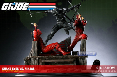 Snakes Eyes vs. Red Ninjas Diorama (G.I. Joe)