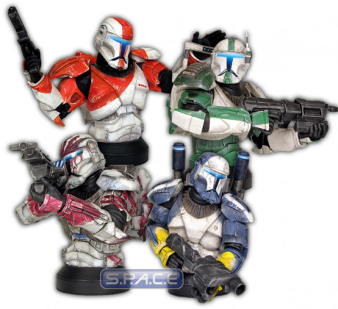 Set of 4: Republic Commando Exclusive Bust (Star Wars)