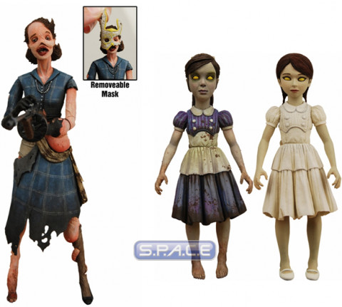 Set of 2: Lady Smith Splicer and Young Eleanor & Little Sister (Bioshock 2)