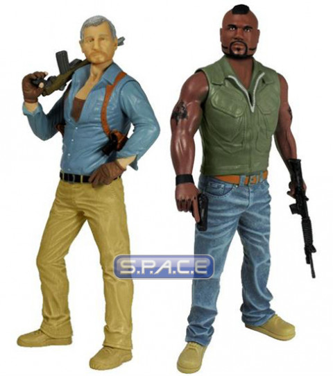 Set of 2: 12 Hannibal and B.A. Baracus (A-Team)