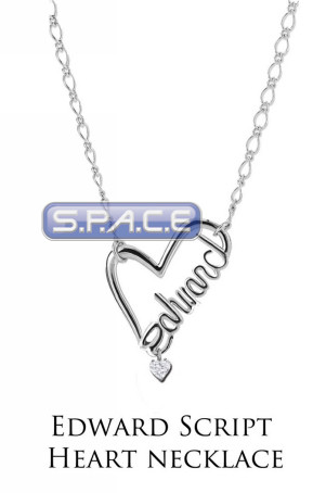 Edward Script Heart Necklace (Twilight - Eclipse)