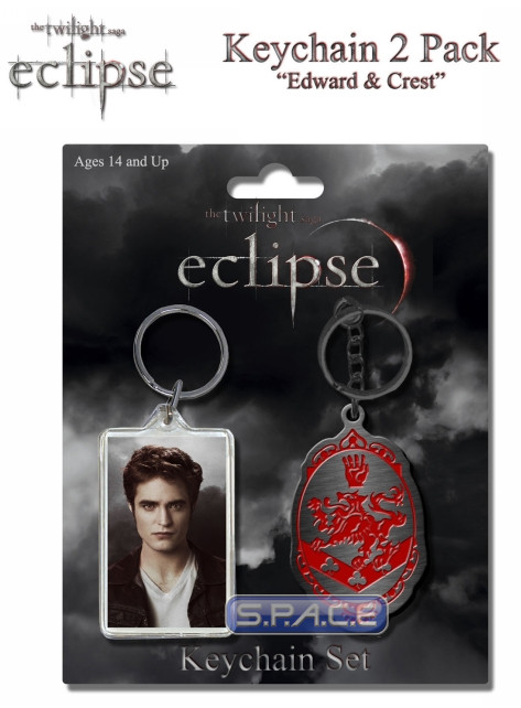 Keychain Set Edward and Crest (Twilight - Eclipse)