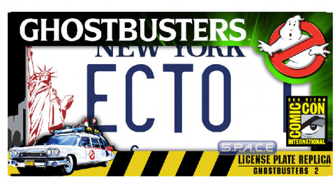 Ecto-1 Licence Plate Prop Replica SDCC Excl. (Ghostbusters)