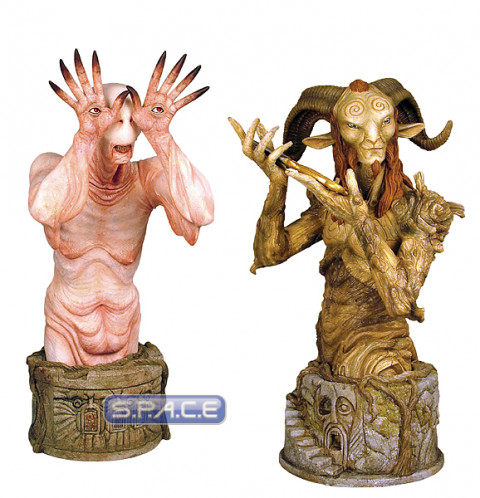 2er Set: Pale Man and Faun Bust SDCC 2010 (Pans Labyrinth)