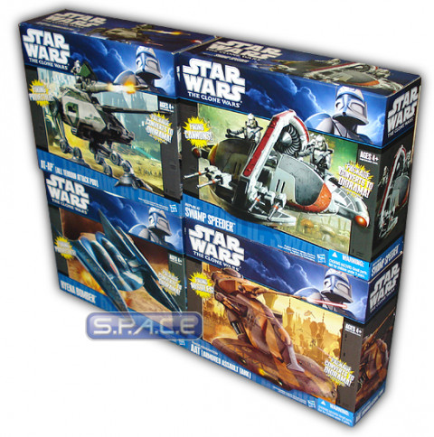 Star Wars 2011 Vehicles Assortment Wave 2 (4er Case)