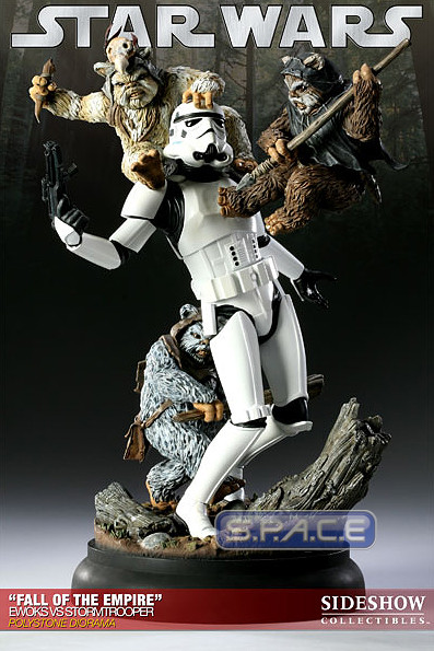 Fall of the Empire - Ewoks vs Stormtrooper Diorama (Star Wars)