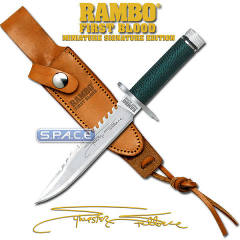 Rambo First Blood Miniature Knife - Stallone Signature Edition