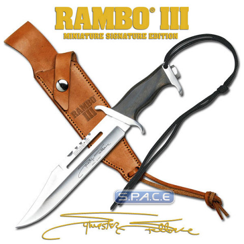 Rambo III Miniature Knife - Stallone Signature Edition