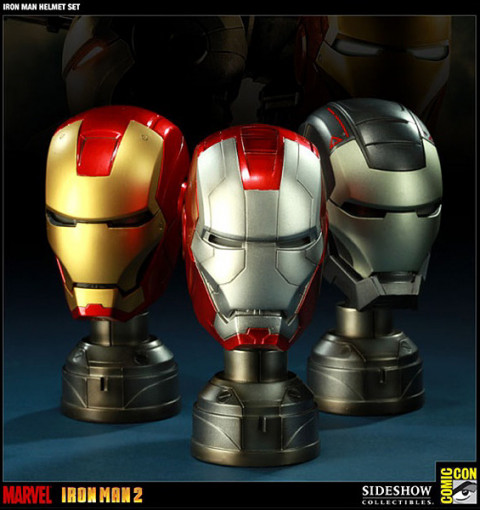 Iron Man Helmet Set SDCC 2011 Exclusive (Iron Man 2)