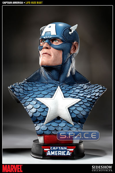 1:1 Captain America Life-Size Bste (Marvel)