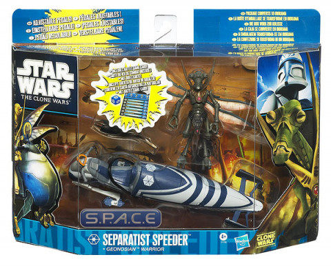 Separatist Speeder + Geonosian Warrior Excl. (Clone Wars)