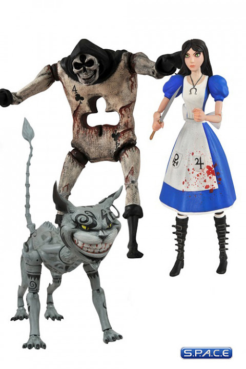 3er Komplettsatz: Alice: Madness Returns Series 1 (Alice, Card Guard, Cheshire Cat)