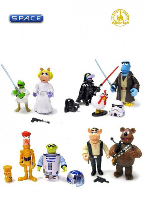 Set of 4: Muppets as Star Wars 2-Packs Disney Exclusive