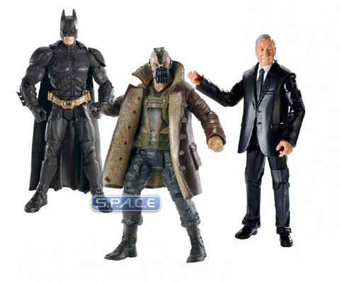 Complete Set of 3: The Dark Knight Rises Movie Masters Series 1