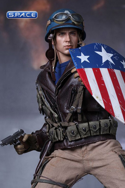 1/6 Scale Captain America Exclusive Rescue Uniform Version MMS180 (Captain America - The First Avenger)