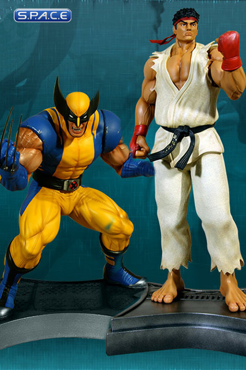 1/4 Scale Wolverine vs. Ryu Statuen (Marvel vs. Capcom 3)