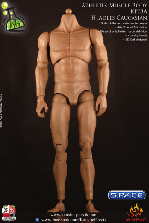 1/6 Scale Athletic Muscle Body KP03 Headless Version