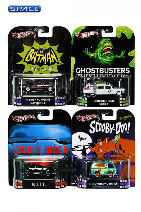 1:64 Hot Wheels X8893 Retro Entertainment Assortment (Case of 16)