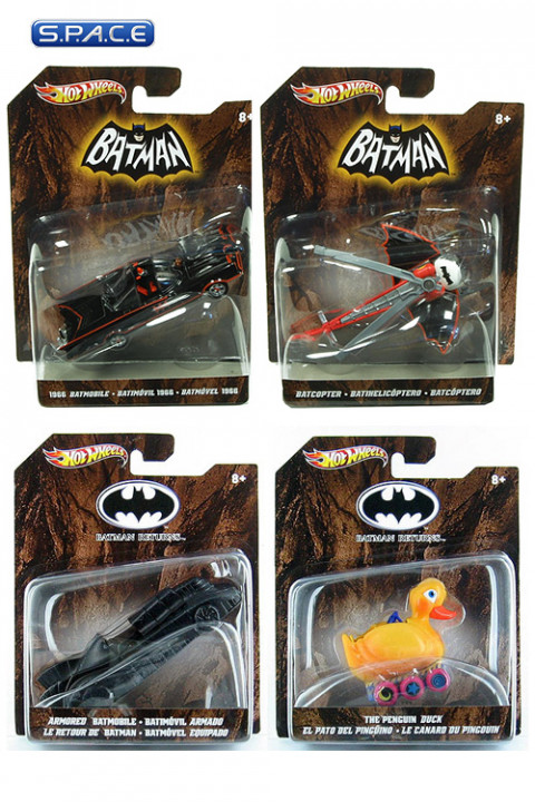 Set of 4: 1/50 Hot Wheels X3078A (Batman)