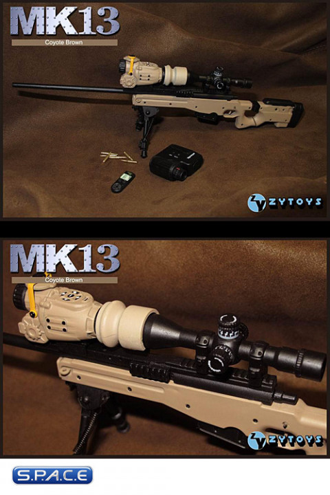 1/6 Scale MK13 Sniper Rifle (Coyote Brown)