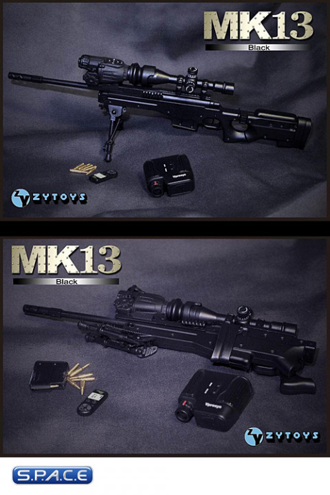 1/6 Scale MK13 Sniper Rifle (Black)