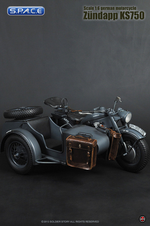 1/6 Scale German Motorcycle - Zundapp KS750 with Sidecar