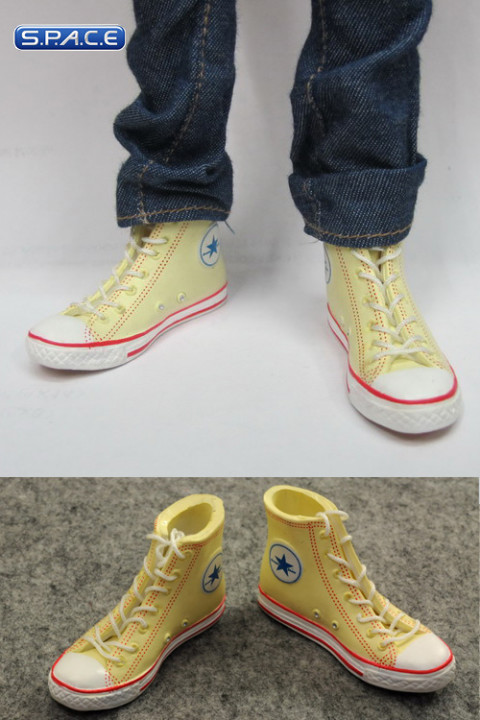 1/6 Scale Female High Cut Sneakers (Yellow)