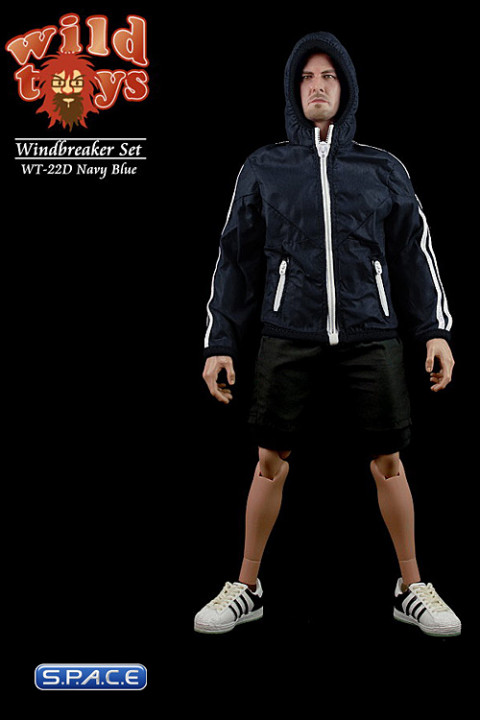 1/6 Scale Windbreaker Set (Navy Blue)