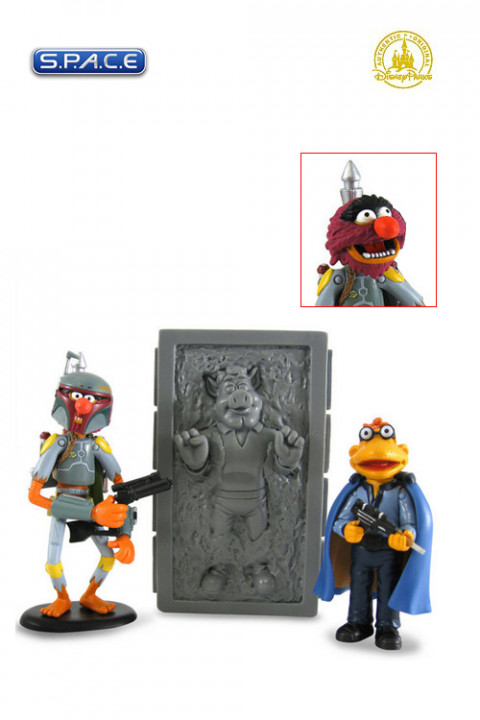 Animal, Link Hogthrob and Scooter as Boba Fett, Han Solo in Carbonite and Lando Calrissian 3-Pack Disney Exclusive
