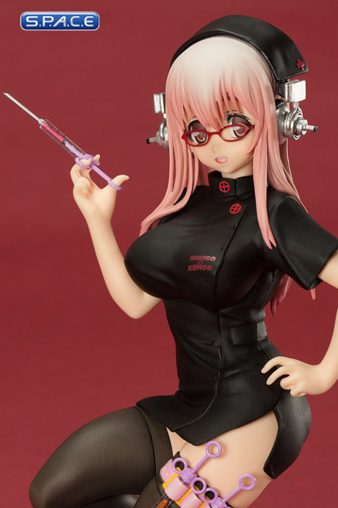 1/7 Scale Super Sonico Koakuma Black Nurse PVC Statue (Nitro Super Sonic)