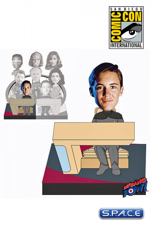 Wesley Build-a-Bridge Deluxe Bobble Head SDCC 2013 Exclusive (Star Trek)