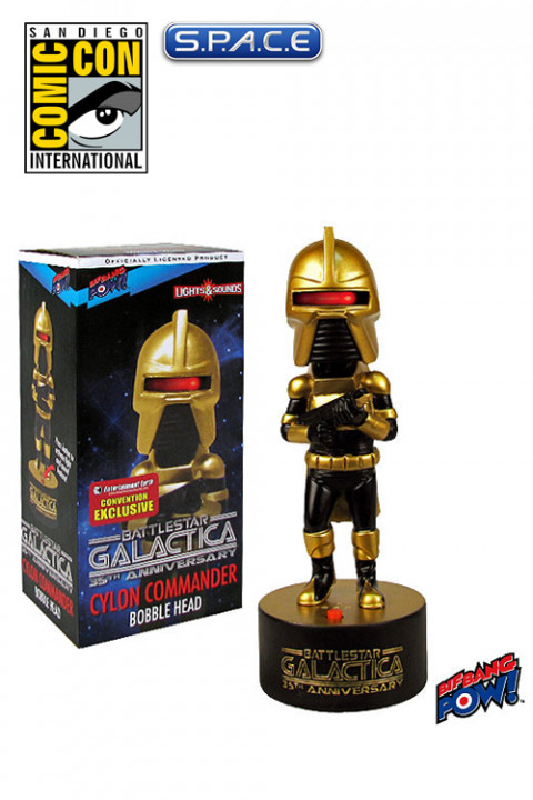 Cylon Commander Gold Bobble Head with Lights and Sound SDCC 2013 Exclusive (Battlestar Galactica)