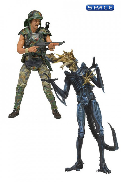 Corporal Dwayne Hicks vs. Xenomorph Warrior 2-Pack (Aliens)