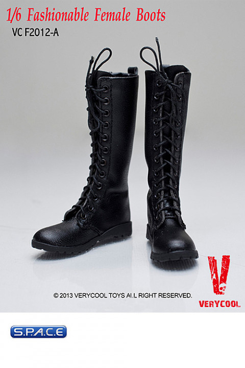 1/6 Scale Fashionable Female Boots (Black)