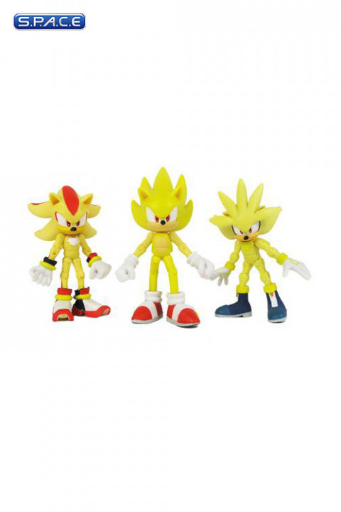 Sonic the Hedgehog Jazwares From Super Sonic 3 Pack - Super Silver