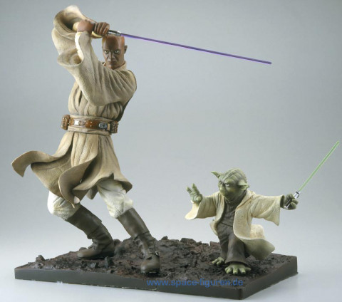 1/7 Scale Mace Windu & Yoda Snap Fit Model Kit