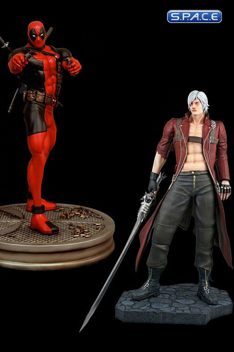 1/4 Scale Dante vs. Deadpool Statues (Marvel vs. Capcom 3)