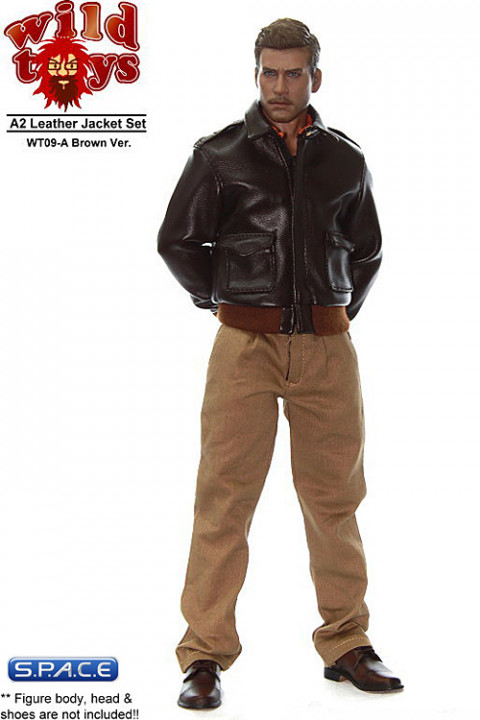 1/6 Scale Leather Jacket Set A (Brown Ver.)