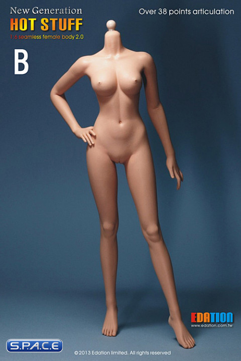 1/6 Scale Hot Stuff Seamless Female Body 2.0B (Flesh)